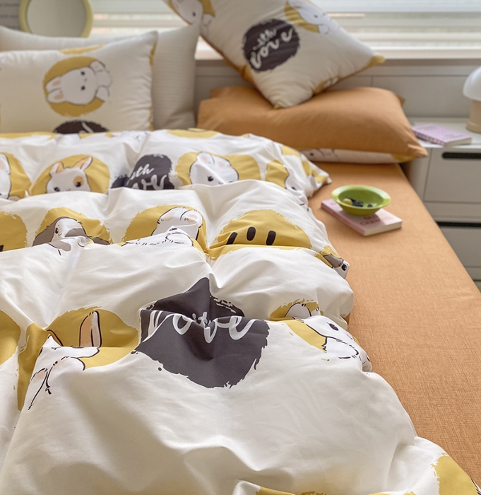 91家纺网 家纺一手货源 找家纺 麦伦 2022新款13372全棉儿童卡通系列单被套 超可爱