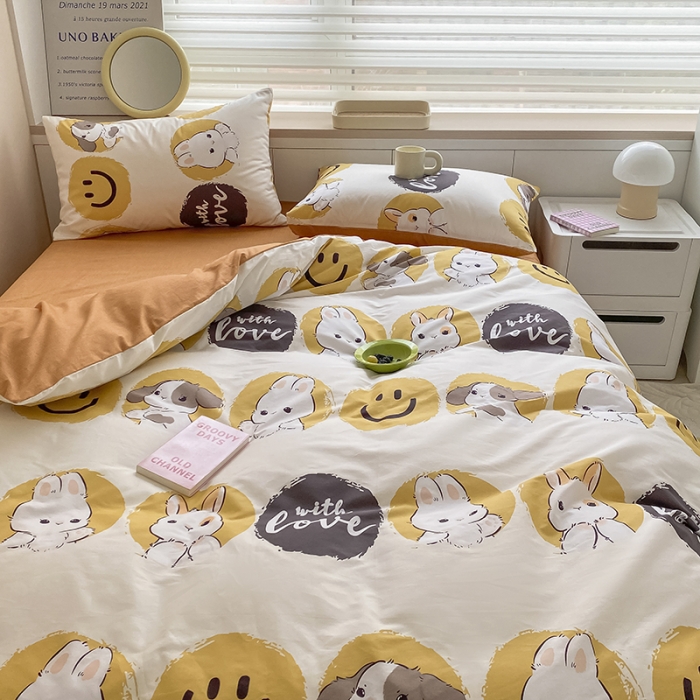 91家纺网 家纺一手货源 找家纺 麦伦 2022新款13372全棉儿童卡通系列单被套 超可爱