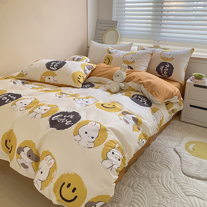 91家纺网 家纺一手货源 找家纺 麦伦 2022新款13372全棉儿童卡通系列单被套 超可爱