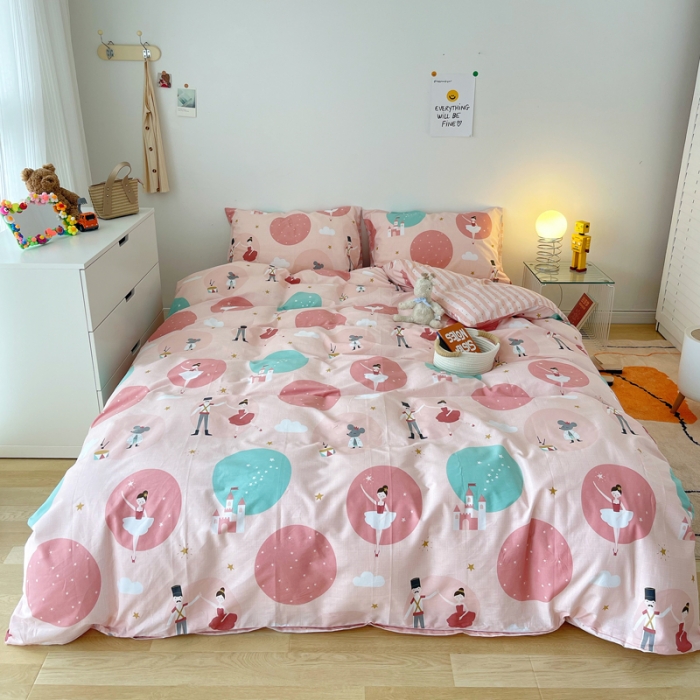 91家纺网 家纺一手货源 找家纺 麦伦 2022新款13372全棉儿童卡通系列单被套 胡桃夹子场景二