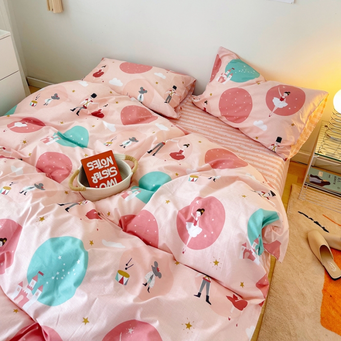 91家纺网 家纺一手货源 找家纺 麦伦 2022新款13372全棉儿童卡通系列单被套 胡桃夹子场景二