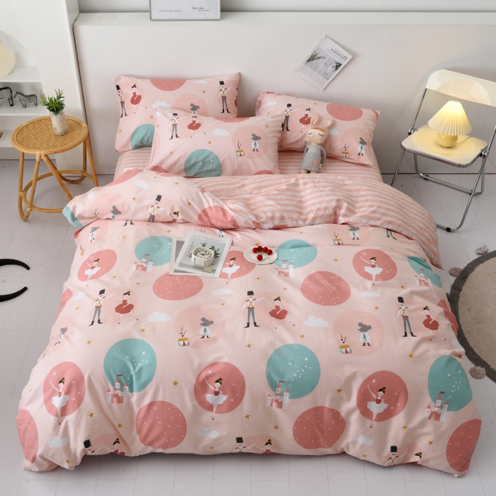 91家纺网 家纺一手货源 找家纺 麦伦 2022新款13372全棉儿童卡通系列单被套 胡桃夹子场景一