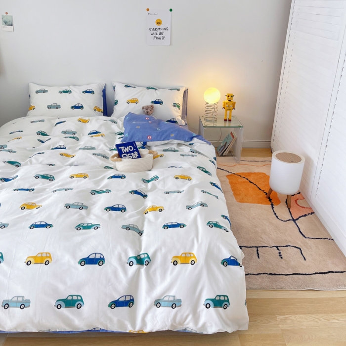 91家纺网 家纺一手货源 找家纺 麦伦 2022新款13372全棉儿童卡通系列单被套 星际场景二