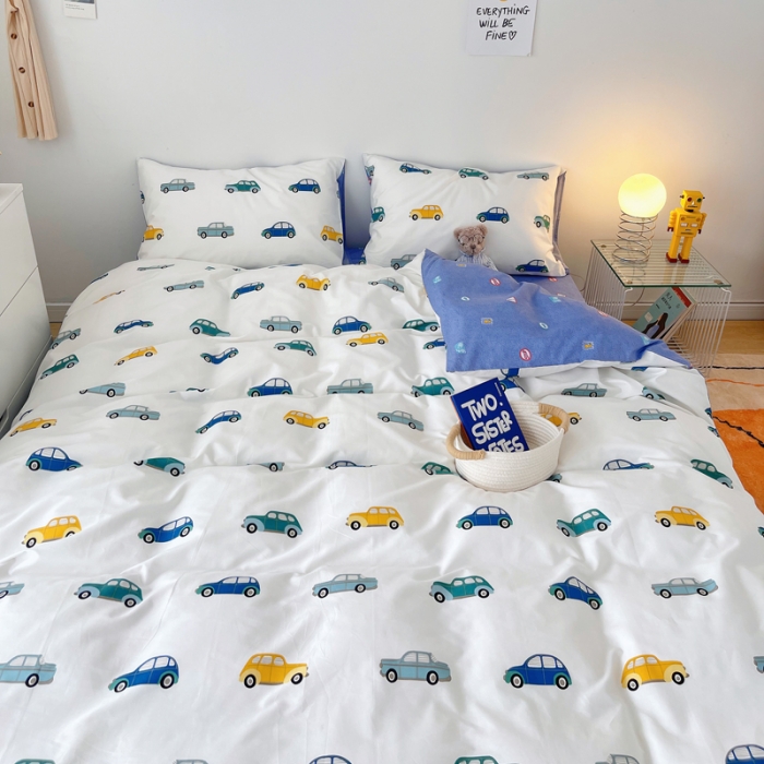 91家纺网 家纺一手货源 找家纺 麦伦 2022新款13372全棉儿童卡通系列单被套 星际场景二