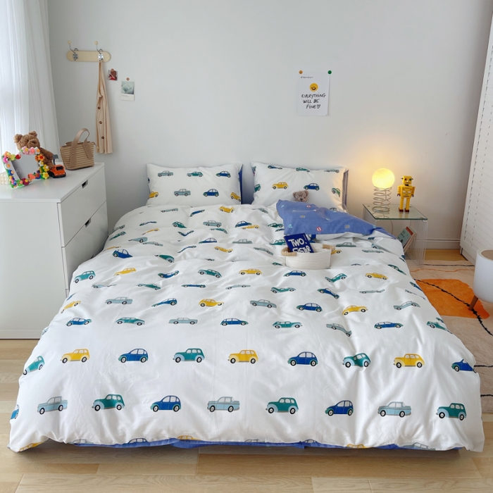 91家纺网 家纺一手货源 找家纺 麦伦 2022新款13372全棉儿童卡通系列单被套 星际场景二