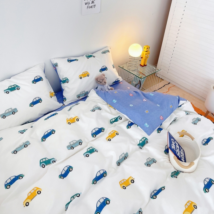 91家纺网 家纺一手货源 找家纺 麦伦 2022新款13372全棉儿童卡通系列单被套 星际场景二