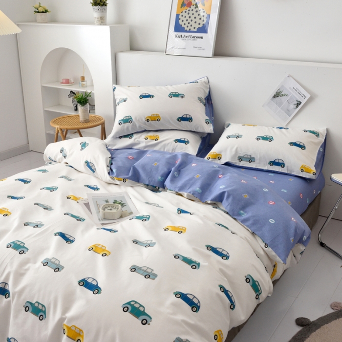 91家纺网 家纺一手货源 找家纺 麦伦 2022新款13372全棉儿童卡通系列单被套 星际场景一