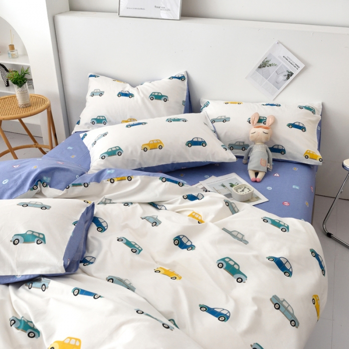 91家纺网 家纺一手货源 找家纺 麦伦 2022新款13372全棉儿童卡通系列单被套 星际场景一