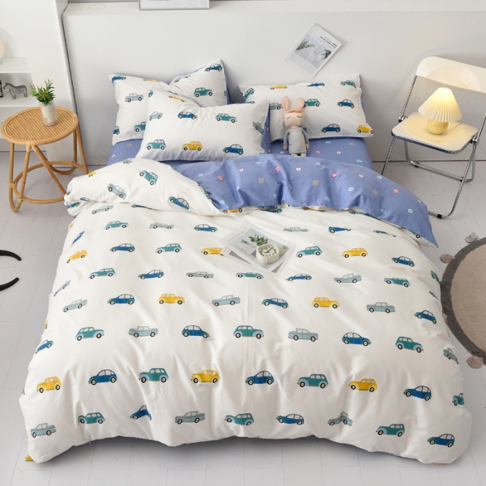 91家纺网 家纺一手货源 找家纺 麦伦 2022新款13372全棉儿童卡通系列单被套 星际场景一