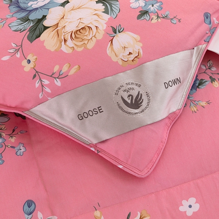 91家纺网 家纺一手货源 找家纺 （总）锦瑞羽绒 2022新款全棉印花双层单边羽绒被