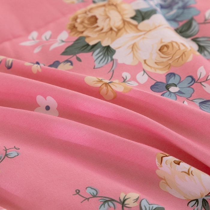 91家纺网 家纺一手货源 找家纺 （总）锦瑞羽绒 2022新款全棉印花双层单边羽绒被