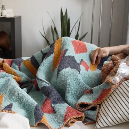 91家纺网 家纺一手货源 找家纺 (总) 暖绵绵新款半边绒多功能毯子--阿诗雅