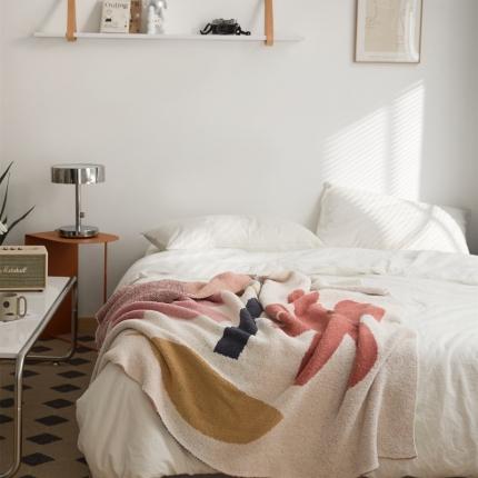 91家纺网 家纺一手货源 找家纺 (总) 暖绵绵 新款半边绒多功能毯子--花间来信