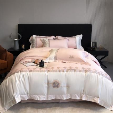 总 馨蕊2022新款100支全棉高精密刺绣四件套COCO小姐