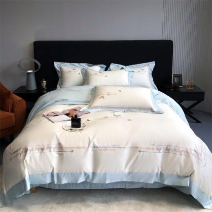 总 馨蕊 2022新款100支全棉高精密刺绣四件套--舞动