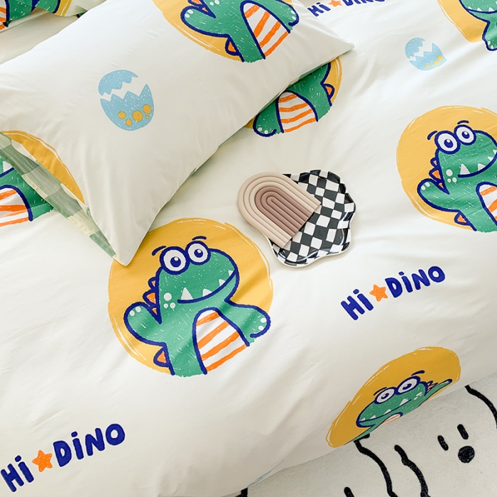 91家纺网 家纺一手货源 找家纺 澳萝拉 2023新款全棉印花四件套会员减5元 嗨迪诺