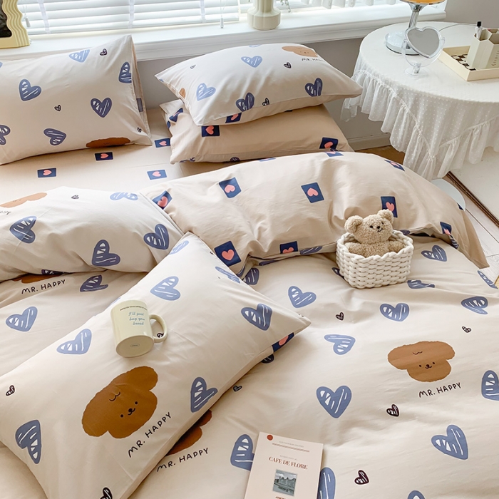 91家纺网 家纺一手货源 找家纺 澳萝拉 2023新款全棉印花四件套会员减5元 可爱多多