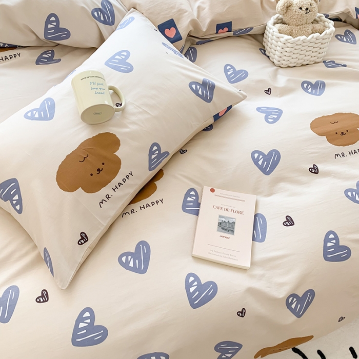 91家纺网 家纺一手货源 找家纺 澳萝拉 2023新款全棉印花四件套会员减5元 可爱多多