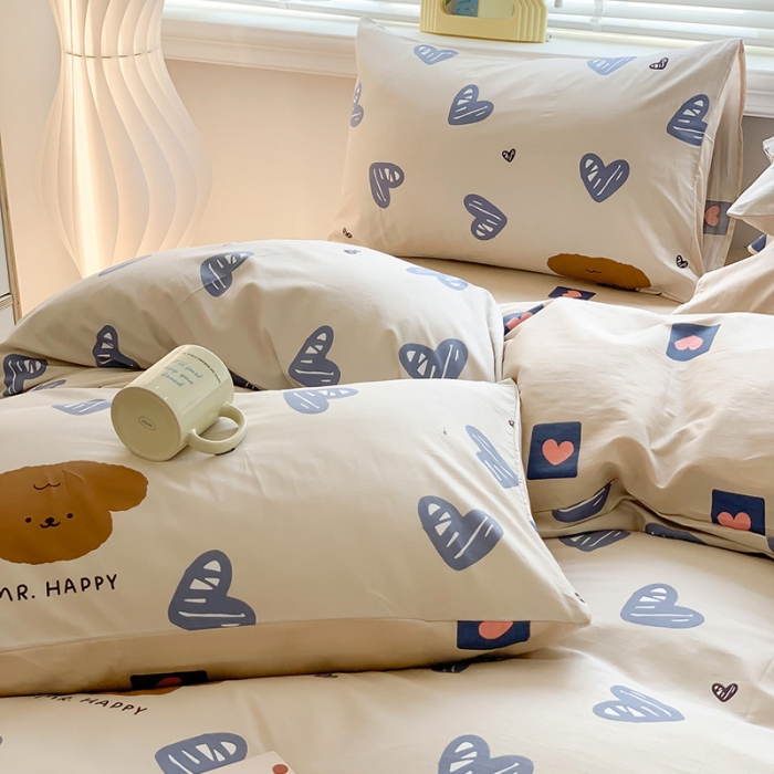 91家纺网 家纺一手货源 找家纺 澳萝拉 2023新款全棉印花四件套会员减5元 可爱多多