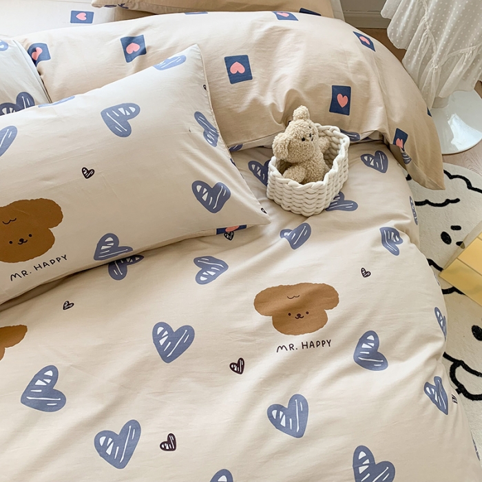 91家纺网 家纺一手货源 找家纺 澳萝拉 2023新款全棉印花四件套会员减5元 可爱多多