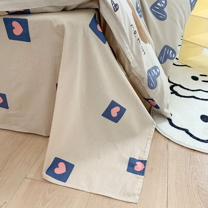 91家纺网 家纺一手货源 找家纺 澳萝拉 2023新款全棉印花四件套会员减5元 可爱多多