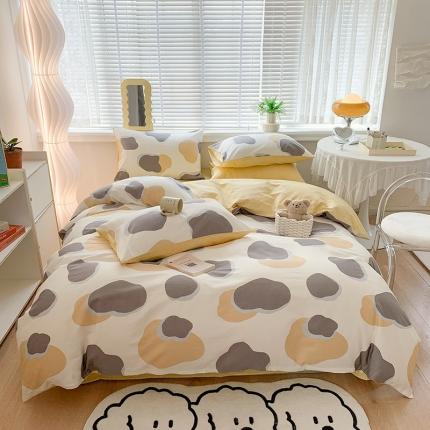 澳萝拉 2023新款全棉印花四件套会员减5元 可可朵朵