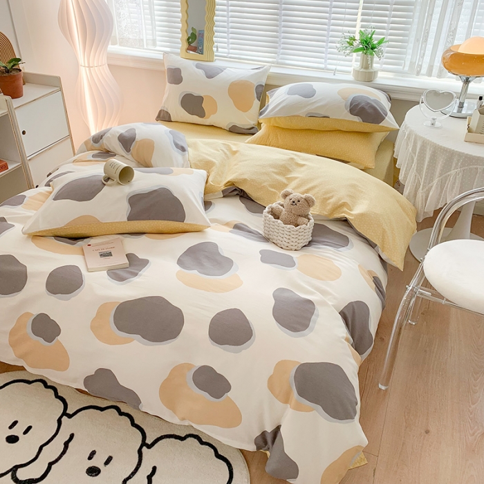 91家纺网 家纺一手货源 找家纺 澳萝拉 2023新款全棉印花四件套会员减5元 可可朵朵