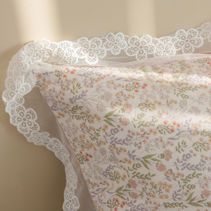 91家纺网 家纺一手货源 找家纺 （总）千朵 2022新款全棉蕾丝花边四件套