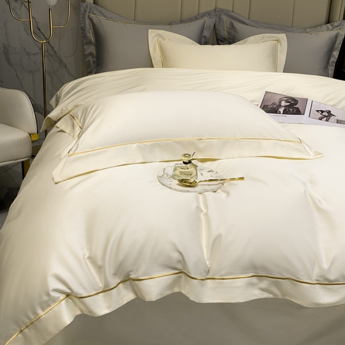 91家纺网 家纺一手货源 找家纺 榻尚 2023新品海岛棉魅系列四件套 魅-贵族白