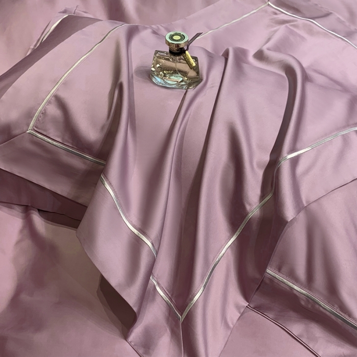 91家纺网 家纺一手货源 找家纺 榻尚 2023新品海岛棉魅系列四件套 魅-优雅紫