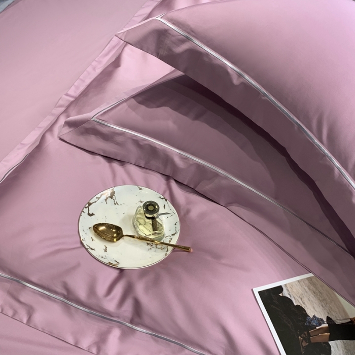 91家纺网 家纺一手货源 找家纺 榻尚 2023新品海岛棉魅系列四件套 魅-优雅紫