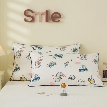 91家纺网 家纺一手货源 找家纺 良佐生活 2022新款60s全棉贡缎卡通印花枕套（单只） 银河之旅