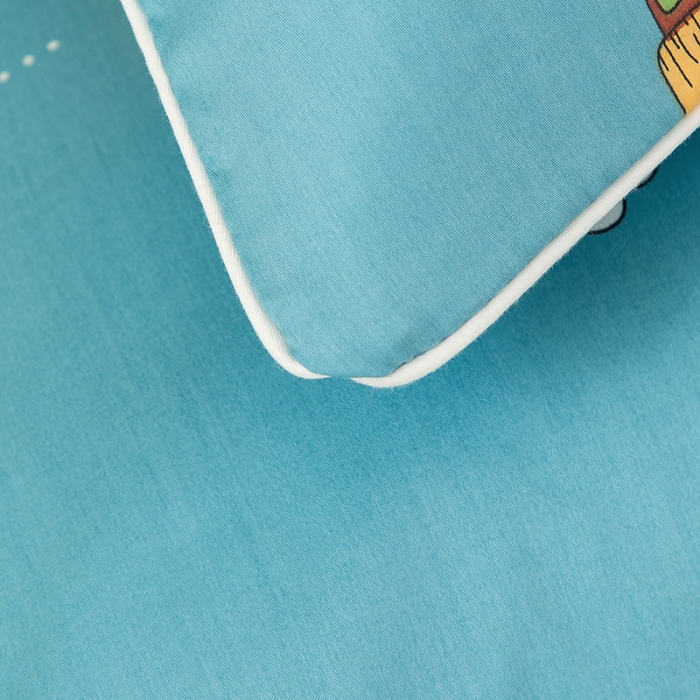 91家纺网 家纺一手货源 找家纺 良佐生活 2022新款60s全棉贡缎卡通印花枕套（单只） 动物巴士