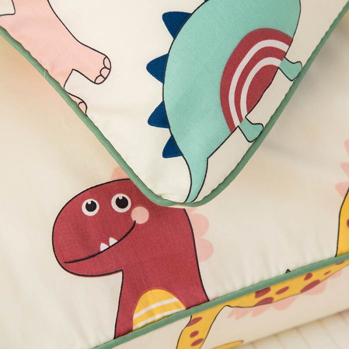 91家纺网 家纺一手货源 找家纺 良佐生活 2022新款60s全棉贡缎卡通印花枕套（单只） 小神龙