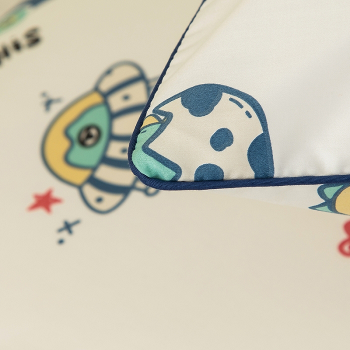 91家纺网 家纺一手货源 找家纺 良佐生活 2022新款60s全棉贡缎卡通印花枕套（单只） 银河之旅