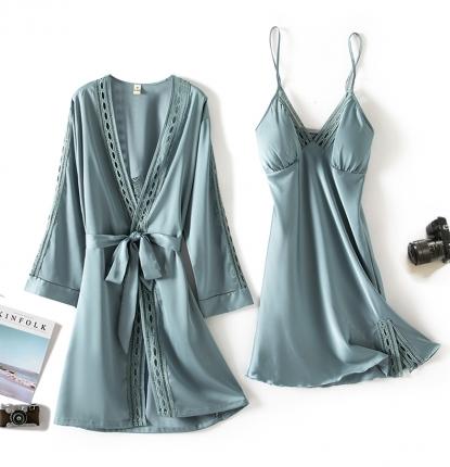 91家纺网 家纺一手货源 找家纺 洛兰沙 2022新款方快格睡衣