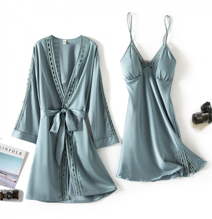 91家纺网 家纺一手货源 找家纺 洛兰沙 2022新款方快格睡衣