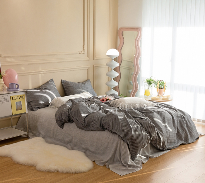 91家纺网 家纺一手货源 找家纺 千朵 2022新款40s天丝四件套 格律情调