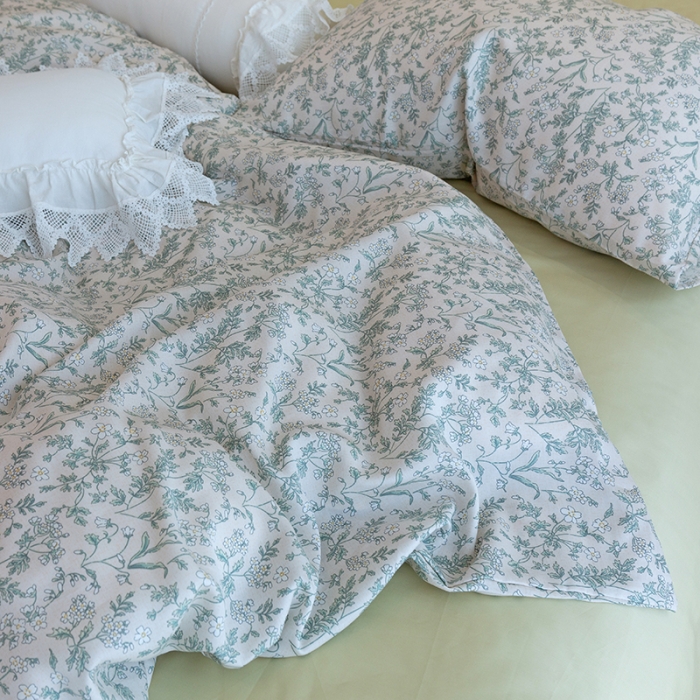 91家纺网 家纺一手货源 找家纺 千朵 2022新款40s天丝四件套 清佳人