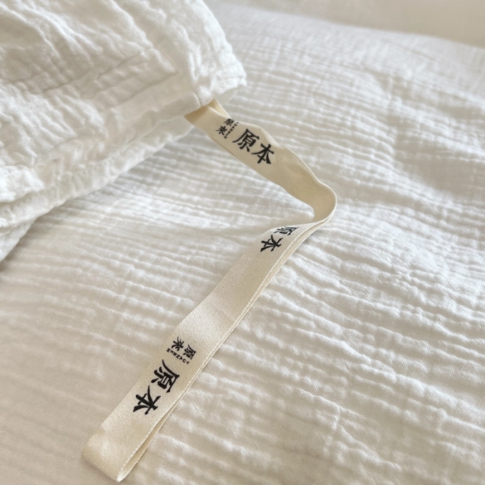 91家纺网 家纺一手货源 找家纺 （总）安莱生活 2022新款纯白双层纱四件套