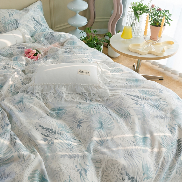 91家纺网 家纺一手货源 找家纺 千朵 2022新款40s天丝四件套 私语