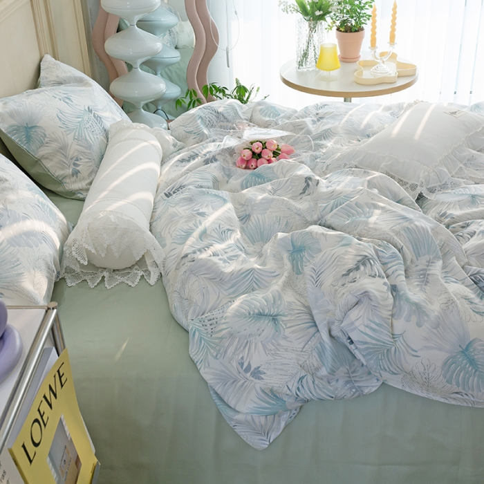 91家纺网 家纺一手货源 找家纺 千朵 2022新款40s天丝四件套 私语