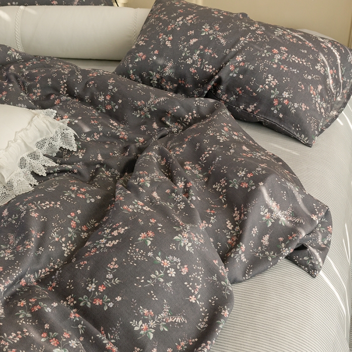 91家纺网 家纺一手货源 找家纺 千朵 2022新款40s天丝四件套 月色