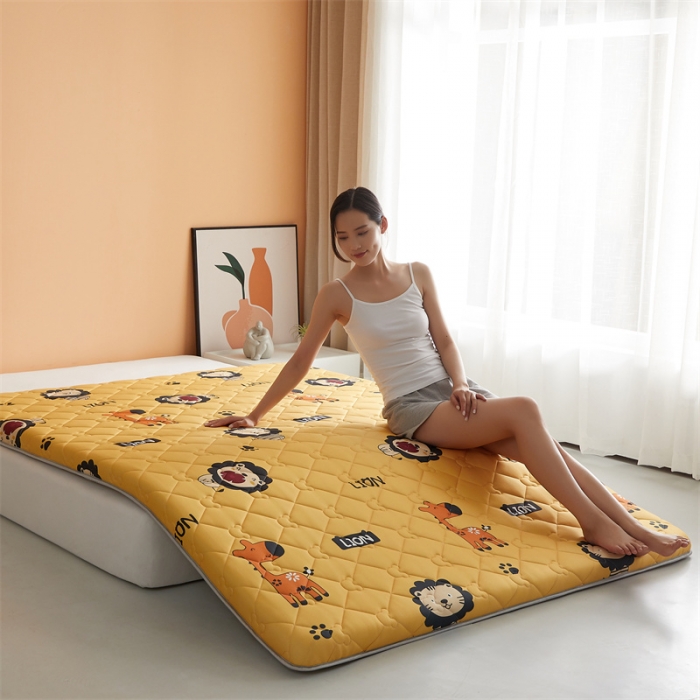 91家纺网 家纺一手货源 找家纺 寐珂家纺 2026新款A类针织大豆双人床垫 丛林之旅