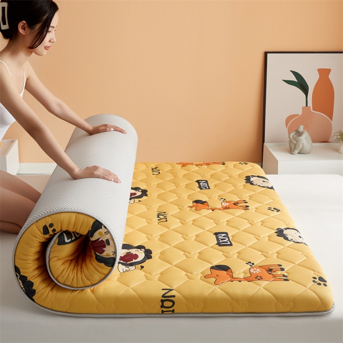 91家纺网 家纺一手货源 找家纺 寐珂家纺 2026新款A类针织大豆双人床垫 丛林之旅