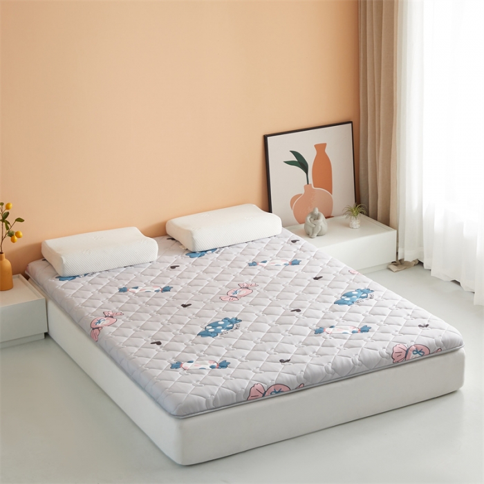 91家纺网 家纺一手货源 找家纺 寐珂家纺 2026新款A类针织大豆双人床垫 可爱甜心