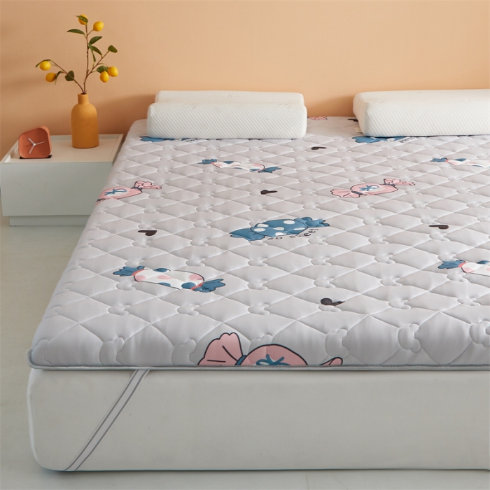 91家纺网 家纺一手货源 找家纺 寐珂家纺 2026新款A类针织大豆双人床垫 可爱甜心