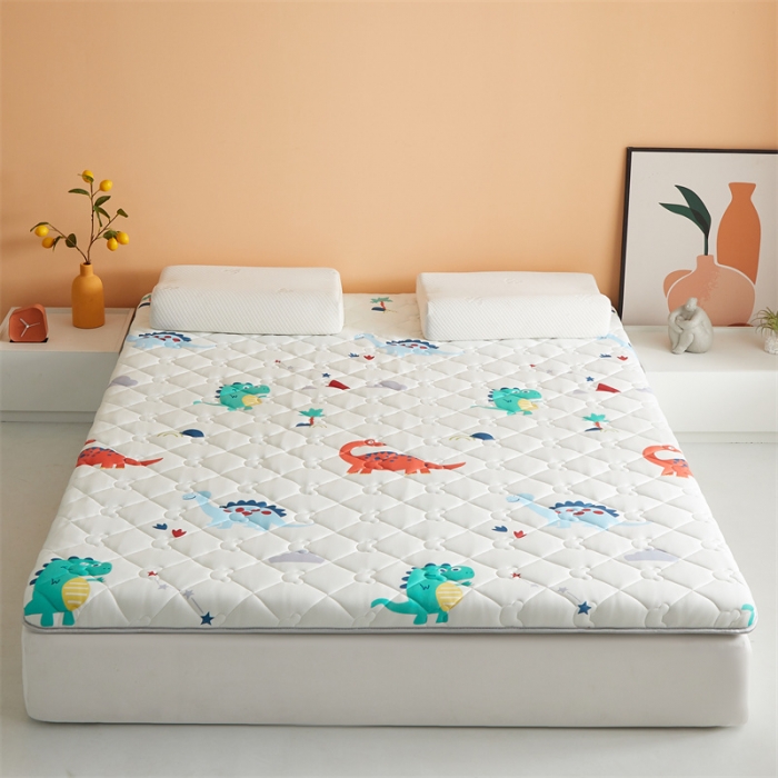 91家纺网 家纺一手货源 找家纺 寐珂家纺 2026新款A类针织大豆双人床垫 恐龙世界