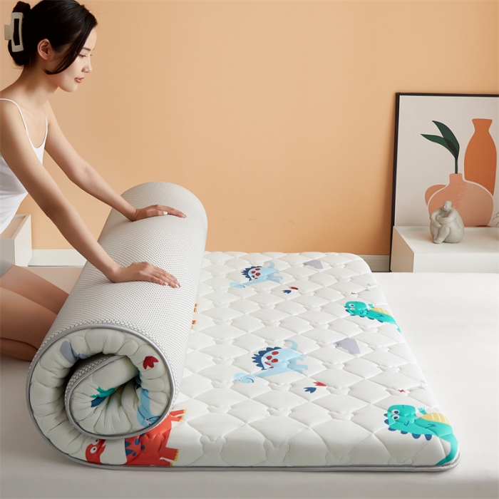 91家纺网 家纺一手货源 找家纺 寐珂家纺 2026新款A类针织大豆双人床垫 恐龙世界