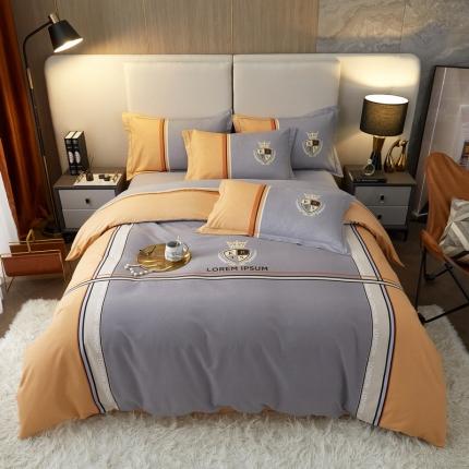 91家纺网 家纺一手货源 找家纺 （总）金纱玉纺 2022新款纯棉大版磨毛印花四件套